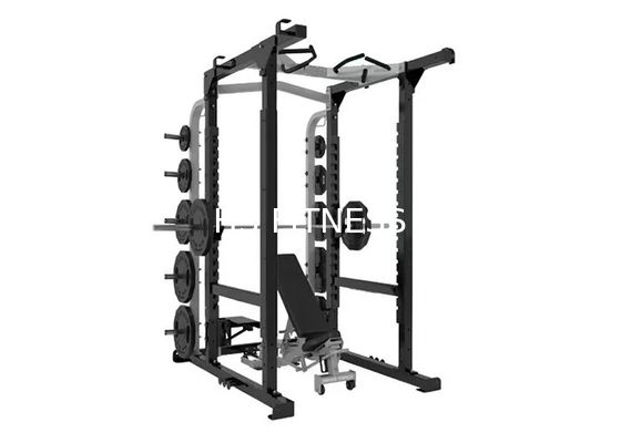 качество  Multi Station 360 Gym Equipment , Half Power Squat Rack Machine Commercial Bodybuilding Фабрика