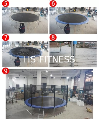 На открытом воздухе батут детей батута парка батута Bungee 10ft 12ft 14ft на открытом воздухе
